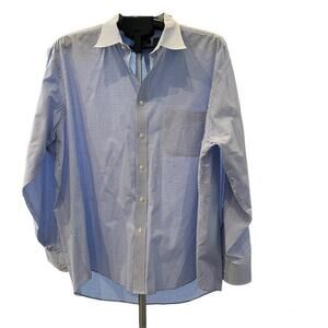 Izod Classic Long Sleeve Small Checkered Casual Stretch Button‎ Down Shirt 2XL